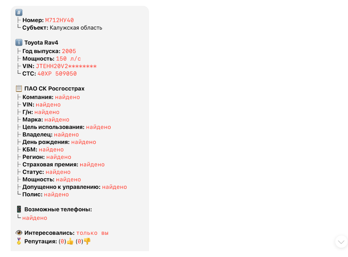 Полный мануал по пробиву данных об авто человека. Поиск информации в сети по открытым источникам 2